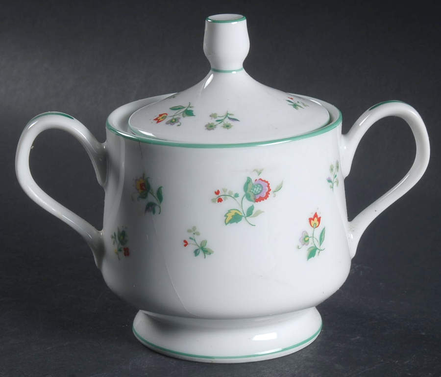 April Flowers Sugar Bowl & Lid by Sango-1