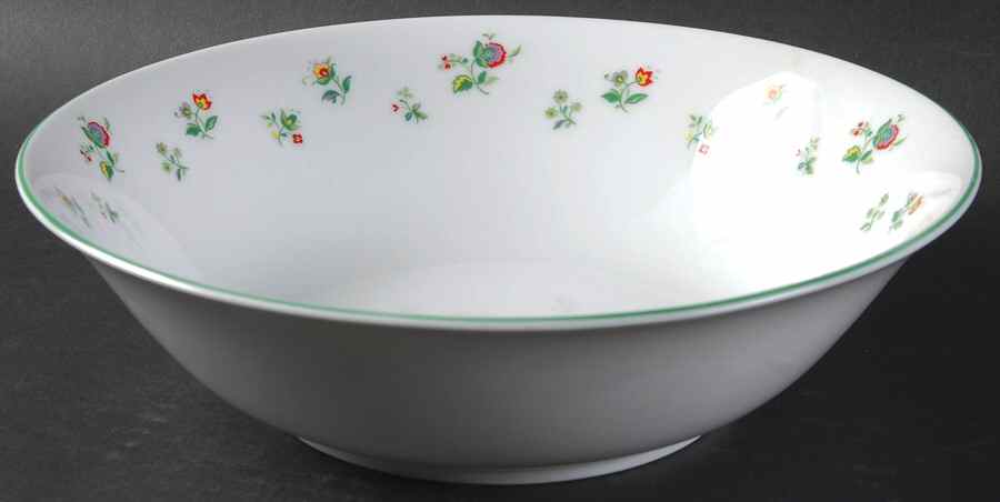 April Flowers 9" Round Vegetable Bowl by Sango-1