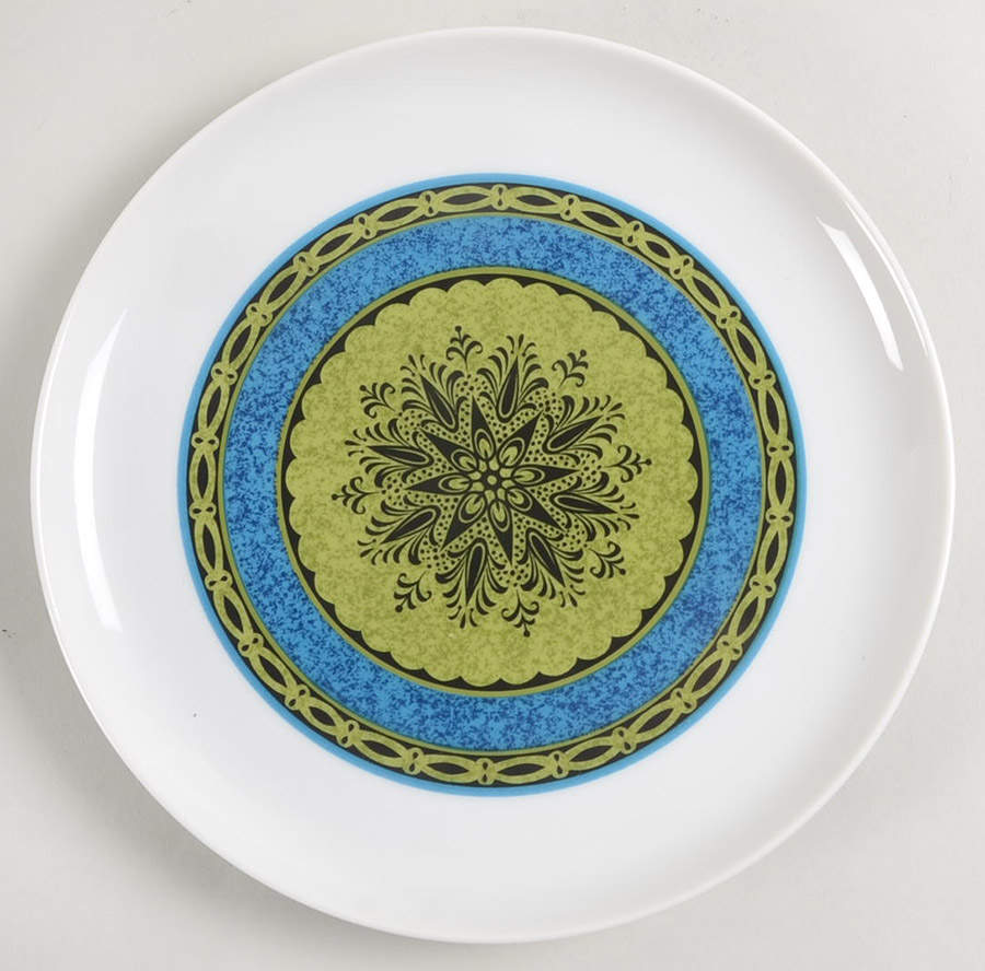 Apollo (Green & Blue) Salad Plate by Sango-1