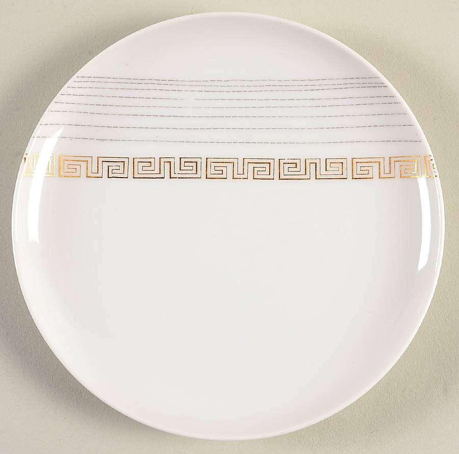 Apollo (Gold On White with Black) Bread & Butter Plate by Sango-1