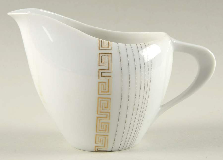 Apollo (Gold On White with Black) Creamer by Sango-1