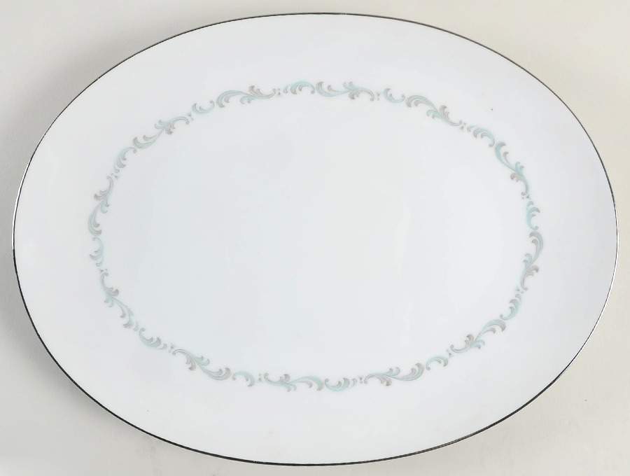 Arabesque 14" Oval Serving Platter by Sango-1