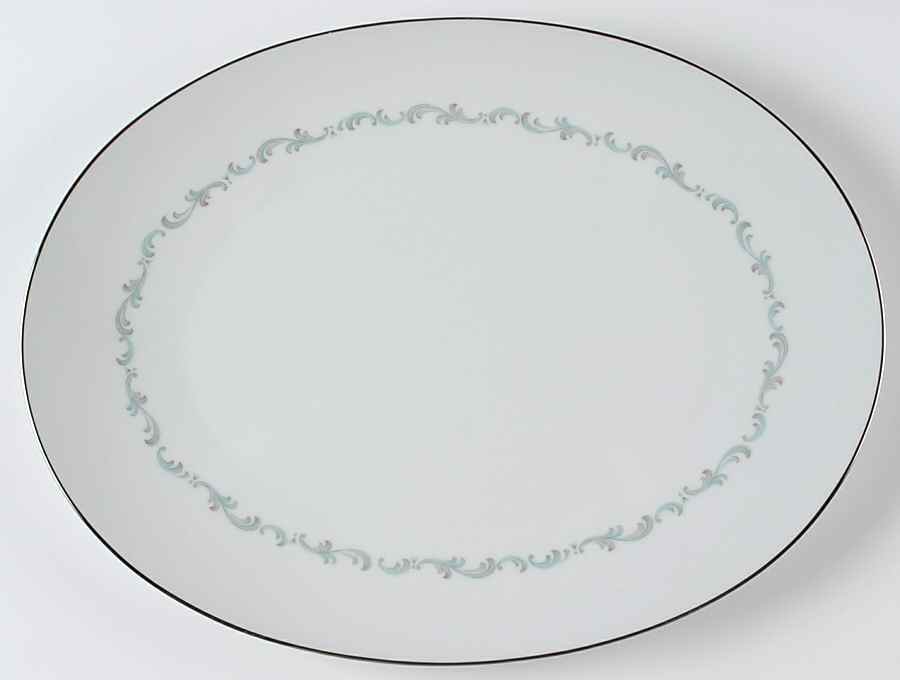 Arabesque 15" Oval Serving Platter by Sango-1