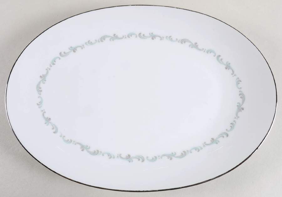 Arabesque 12" Oval Serving Platter by Sango-1