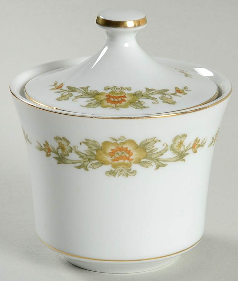 Aragon Sugar Bowl & Lid by Sango-1