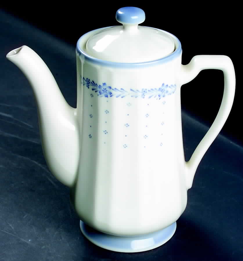 Arcadia Blue Coffee Pot & Lid by Sango-1