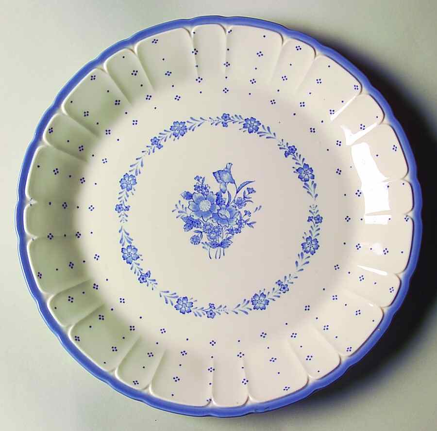 Arcadia Blue 12" Chop Plate (Round Platter) by Sango-1