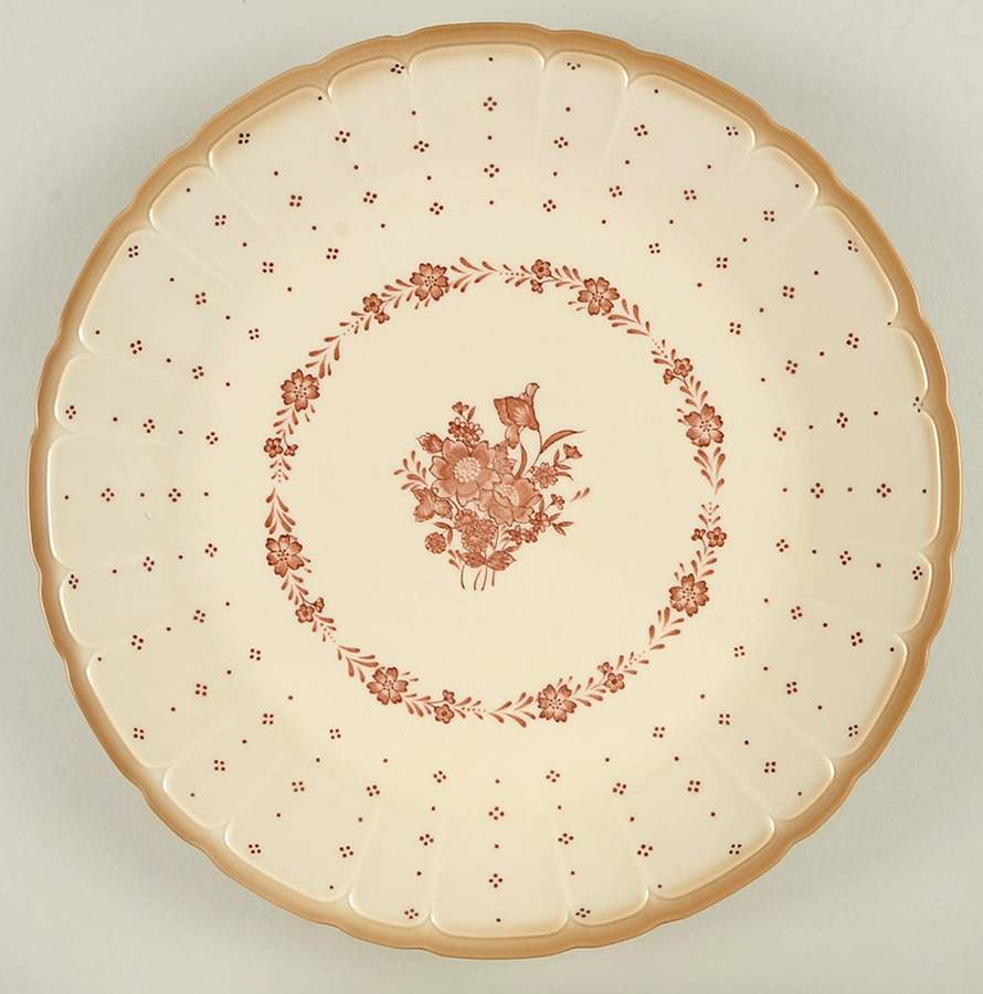 Arcadia Brown 12" Chop Plate (Round Platter) by Sango-1