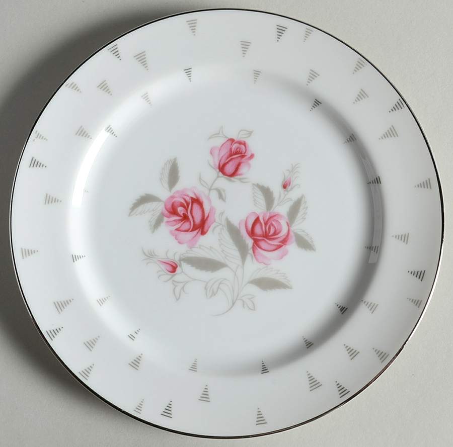 Arcadia (Pink Roses) Salad Plate by Sango-1