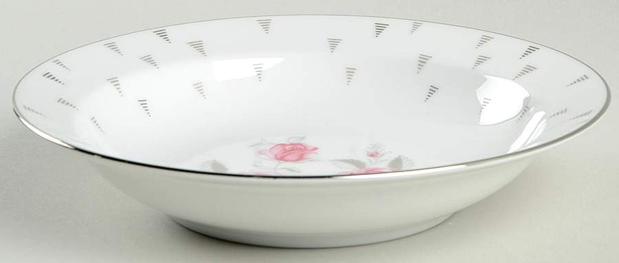 Arcadia (Pink Roses) Rim Soup Bowl by Sango-1