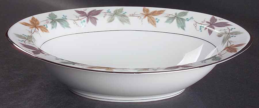 Argent 11" Oval Vegetable Bowl by Sango-1