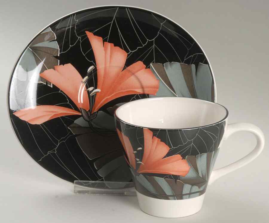Artistica Flat Cup & Saucer Set by Sango-1