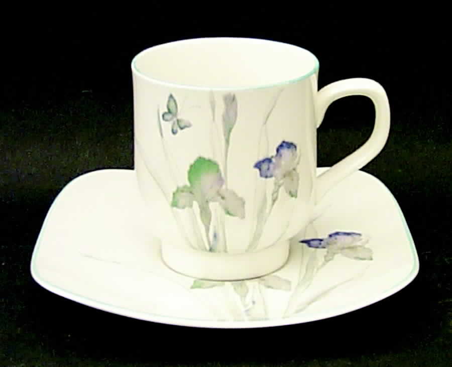 Atrium Flat Cup & Saucer Set by Sango-1