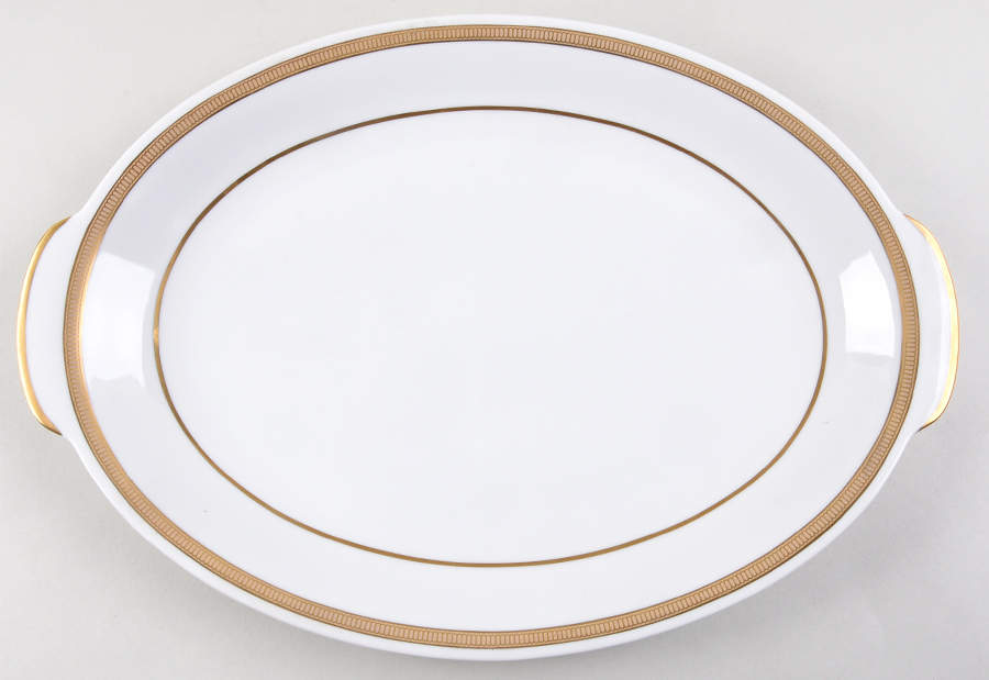 Audrey 16" Oval Serving Platter by Sango-1