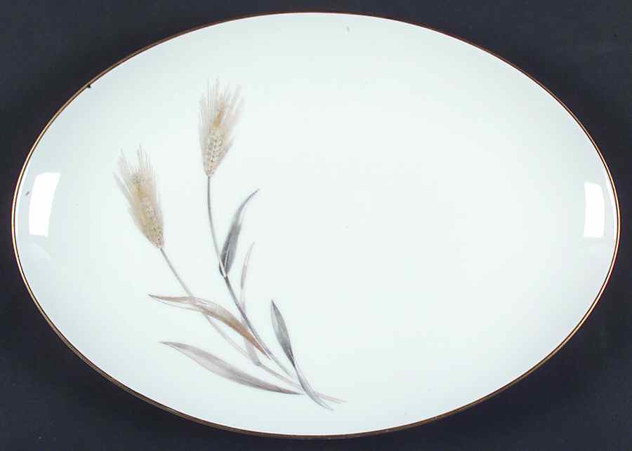 Autumn Gold 14" Oval Serving Platter by Sango-1