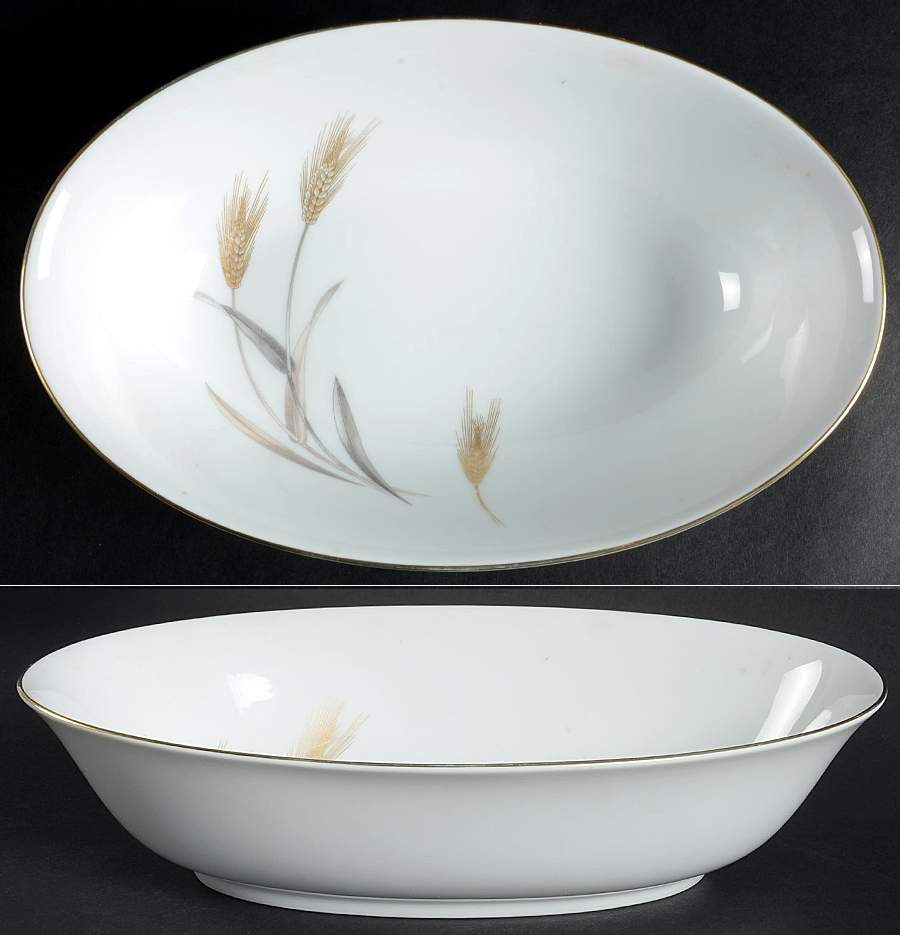 Autumn Gold 10" Oval Vegetable Bowl by Sango-1