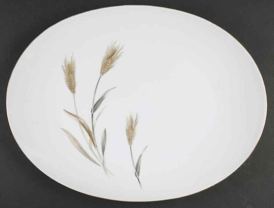 Autumn Gold 16" Oval Serving Platter by Sango-1