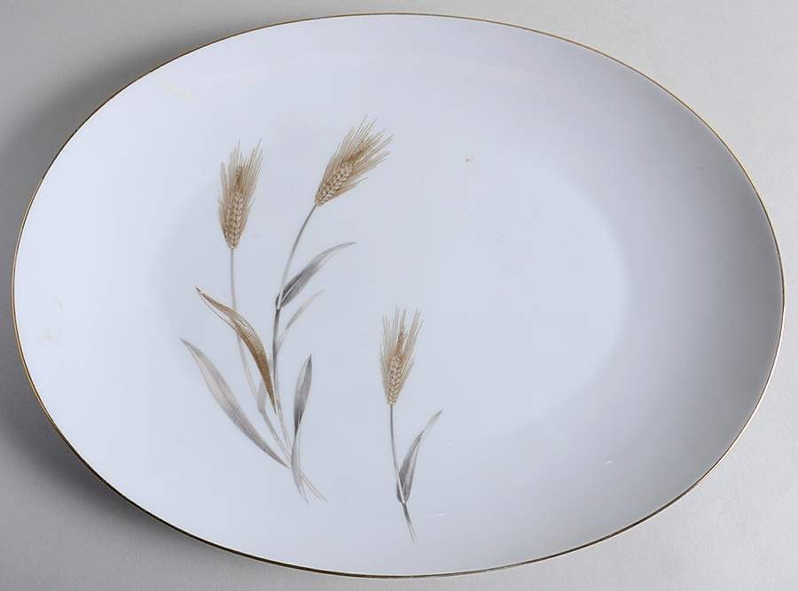 Autumn Gold 15" Oval Serving Platter by Sango-1