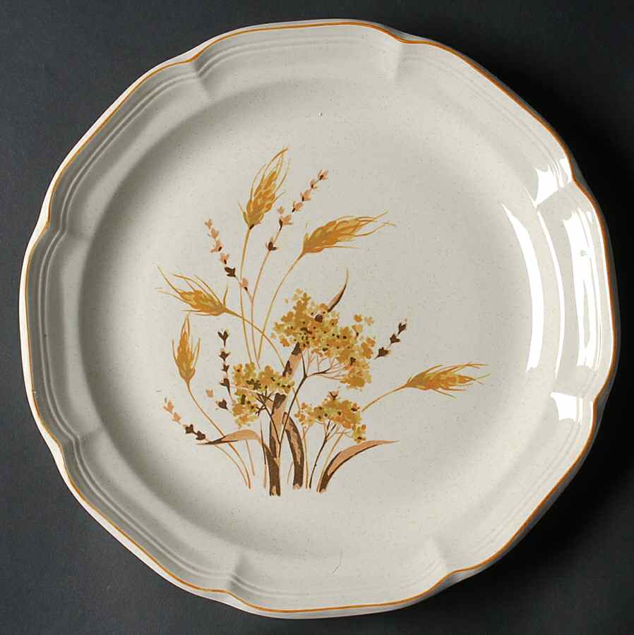 Autumn Wheat 11" Chop Plate (Round Platter) by Sango-1