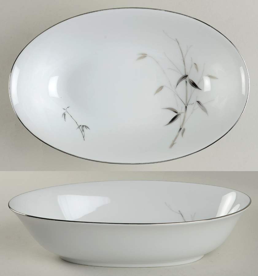 Bamboo Knight 10" Oval Vegetable Bowl by Sango-1