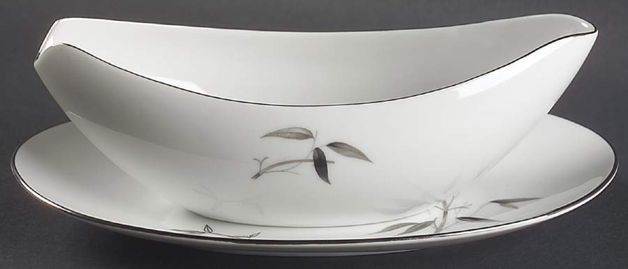 Bamboo Knight Gravy Boat & Underplate/Relish by Sango-1