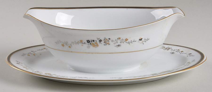 Balmoral Gravy Boat with Attached Underplate by Sango-1
