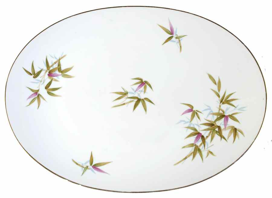 Bali 14" Oval Serving Platter by Sango-1