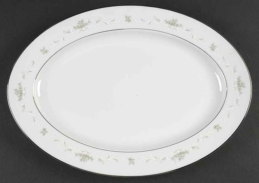 Ballad 14" Oval Serving Platter by Sango-1