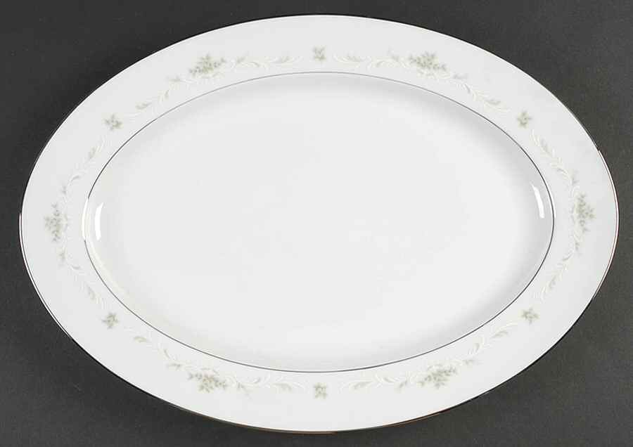 Ballad 16" Oval Serving Platter by Sango-1