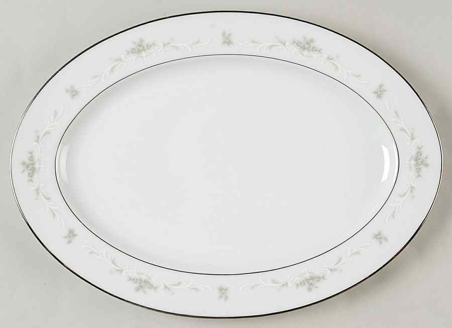 Ballad 12" Oval Serving Platter by Sango-1