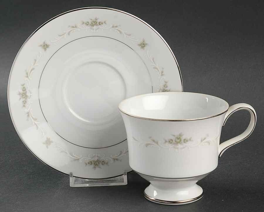 Ballad Footed Cup & Saucer Set by Sango-1