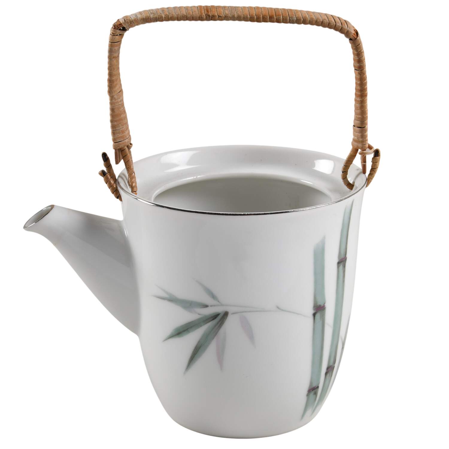 Bamboo Green Mini Teapot w/Top Handle No Lid by Sango-1