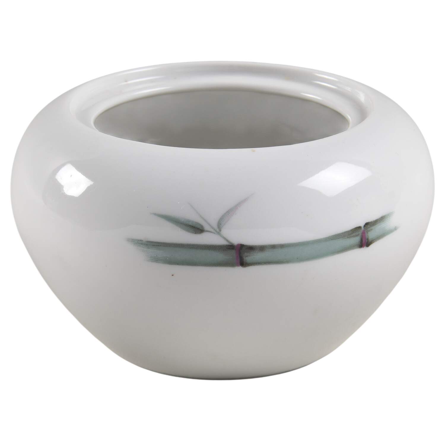 Bamboo Green Sugar Bowl No Lid by Sango-1