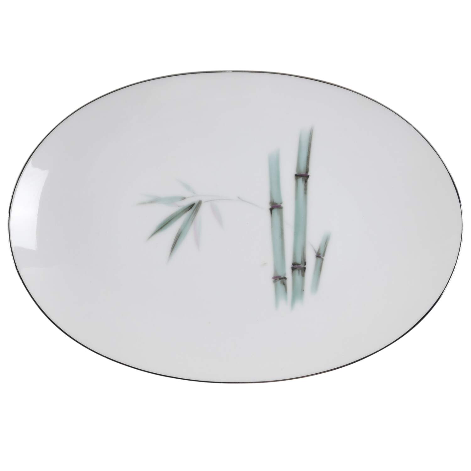 Bamboo Green Underplate for Gravy Boat by Sango-1