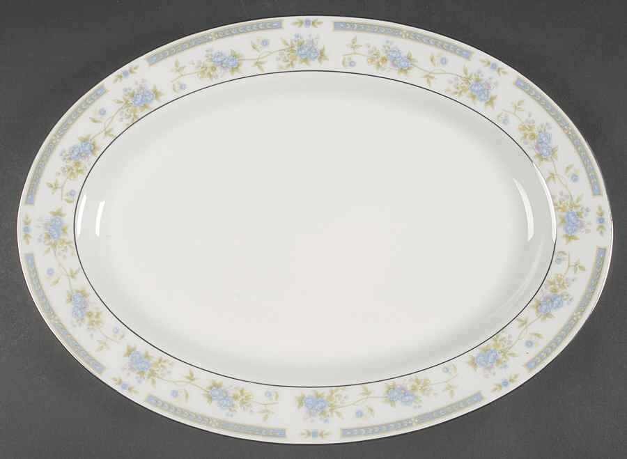 Barclay 14" Oval Serving Platter by Sango-1