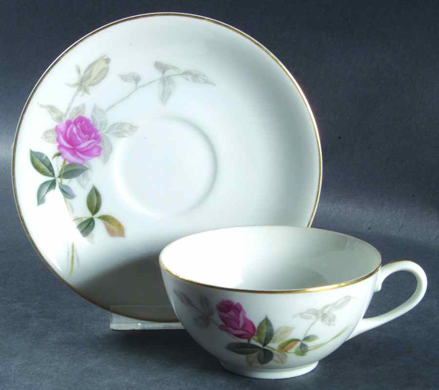 Bara Flat Cup & Saucer Set by Sango-1