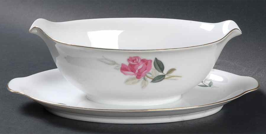 Bara Gravy Boat with Attached Underplate by Sango-1