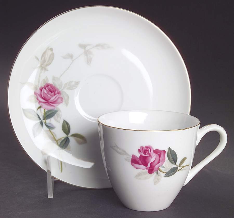 Bara Flat Cup & Saucer Set by Sango-1