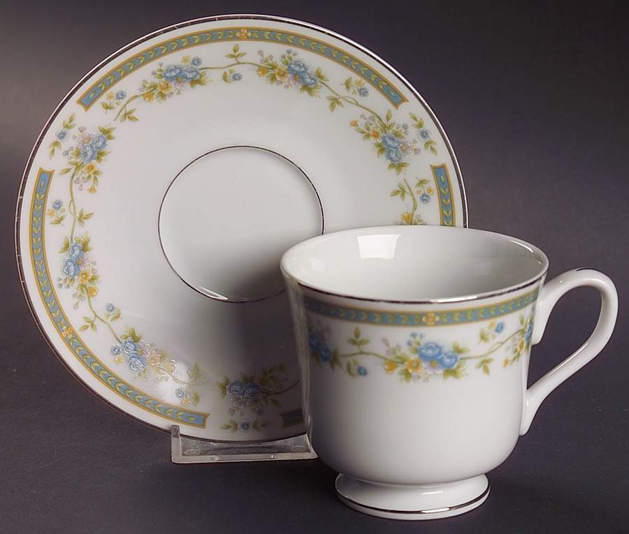 Barclay Footed Cup & Saucer Set by Sango-1