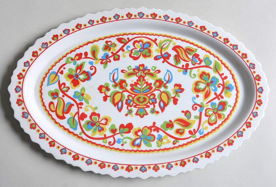 Basque 15" Oval Serving Platter by Sango-1