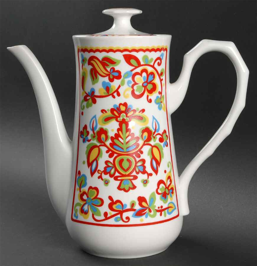 Basque Coffee Pot & Lid by Sango-1