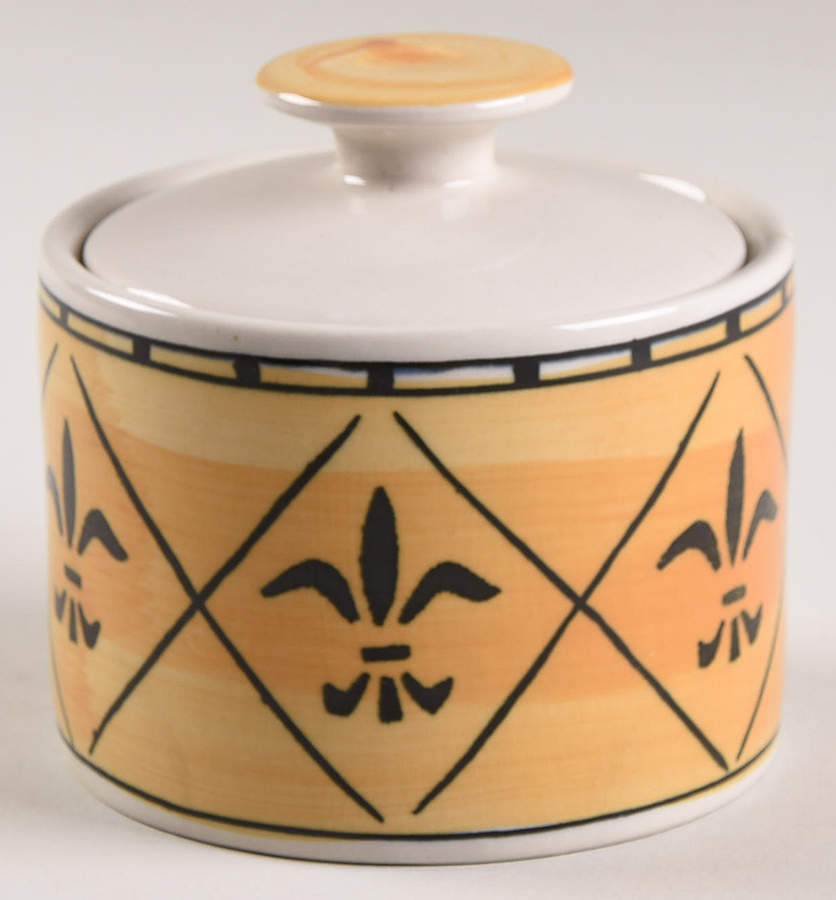 Bastille Sugar Bowl & Lid by Sango-1