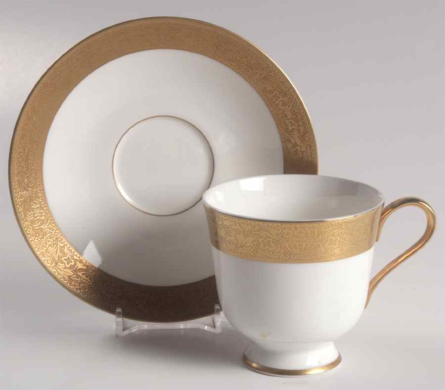 Beacon Hill Footed Cup & Saucer Set by Sango-1