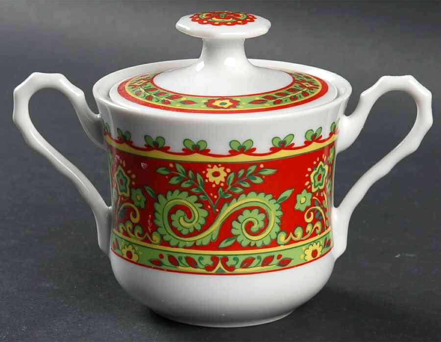 Belgrade Sugar Bowl & Lid by Sango-1