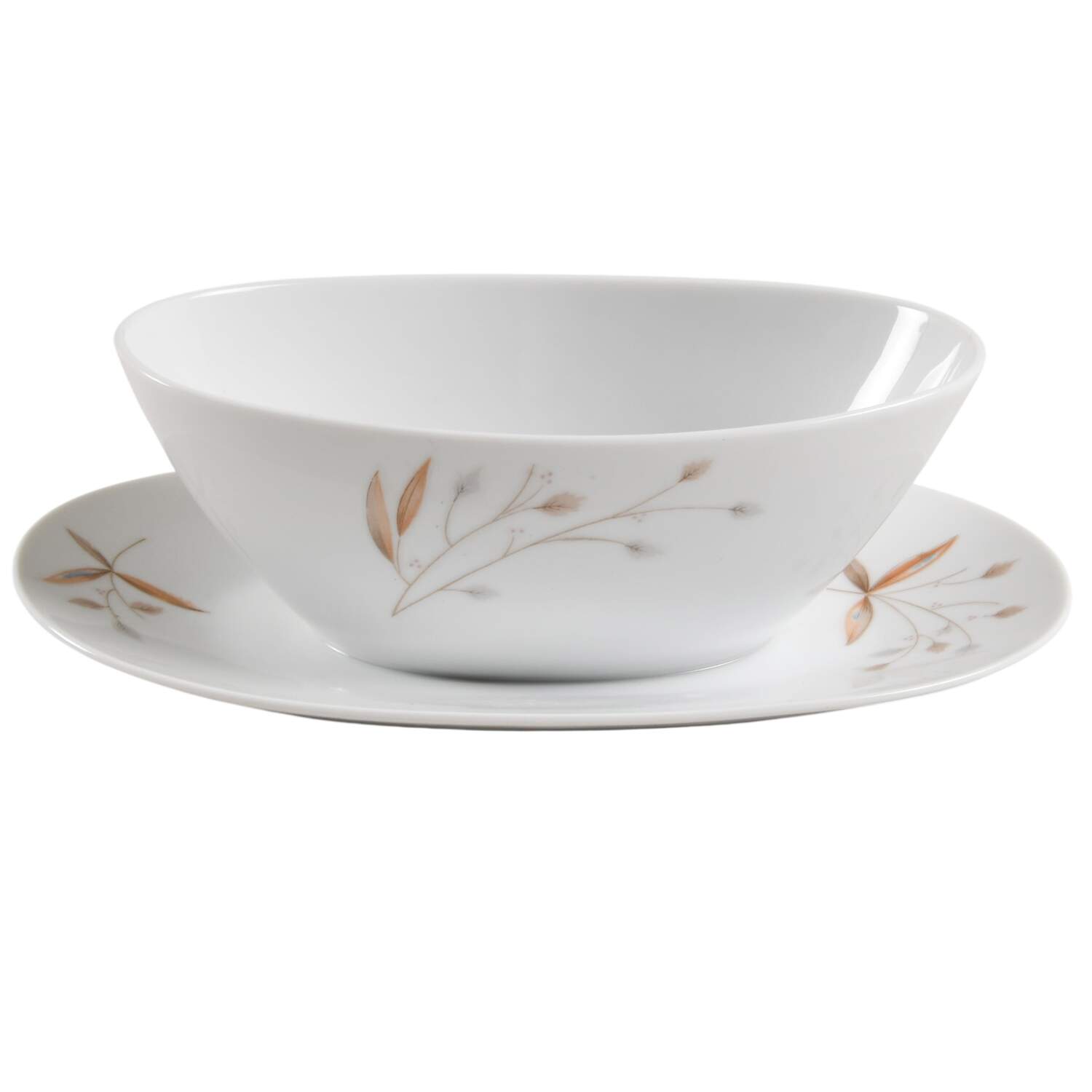Belinda Gravy Boat with Attached Underplate by Sango-1