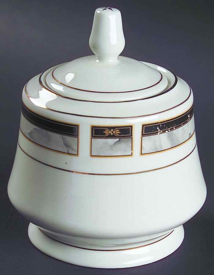 Bellvue Sugar Bowl & Lid by Sango-1