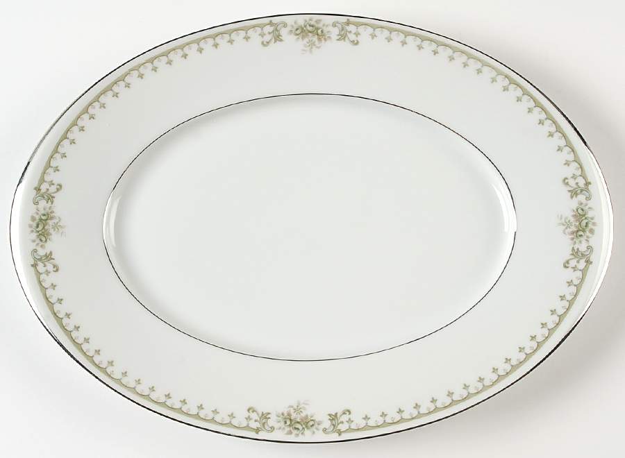 Bennington 12" Oval Serving Platter by Sango-1