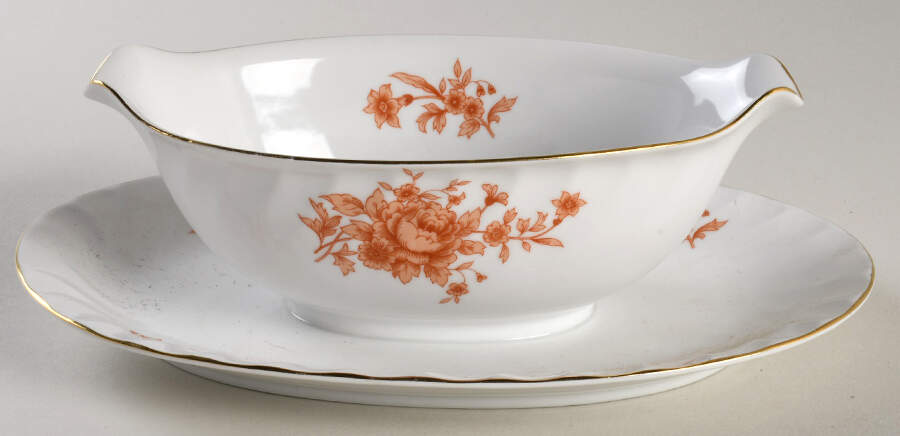 Benham Gravy Boat with Attached Underplate by Sango-1