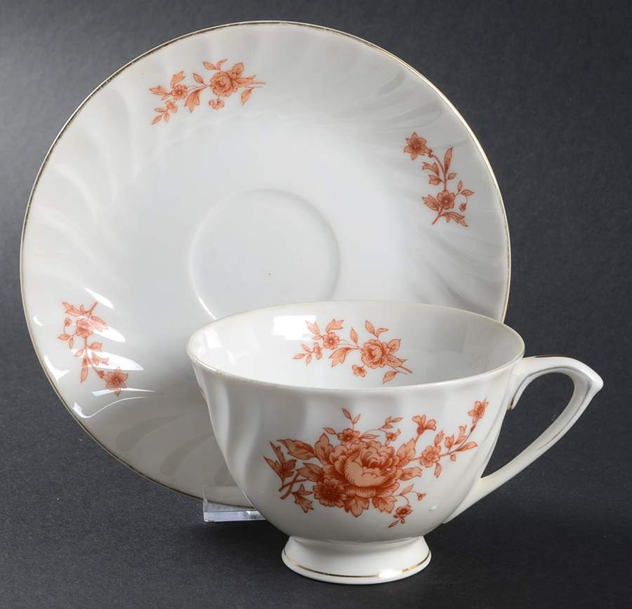 Benham Footed Cup & Saucer Set by Sango-1