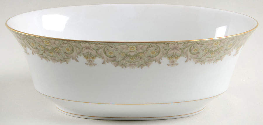 Bergen 9" Oval Vegetable Bowl by Sango-1